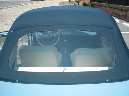 Convertible top and rear window